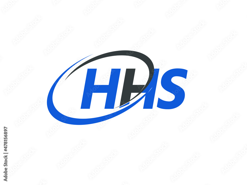 HHS letter creative modern elegant swoosh logo design HHS letter creative modern elegant swoosh logo design