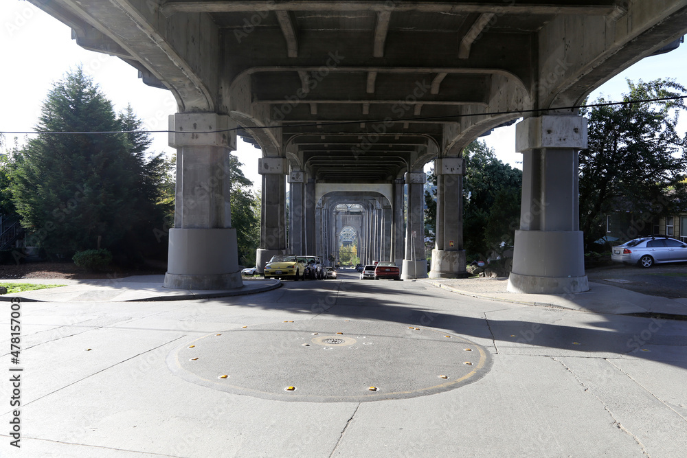 Brücke aus Beton in Seattle, USA 