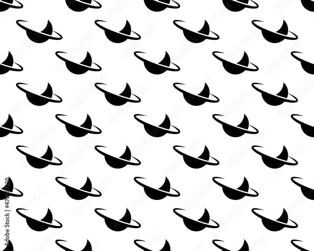 Fototapeta premium Seamless pattern of globe in white background with mini doodle . Vector Illustration