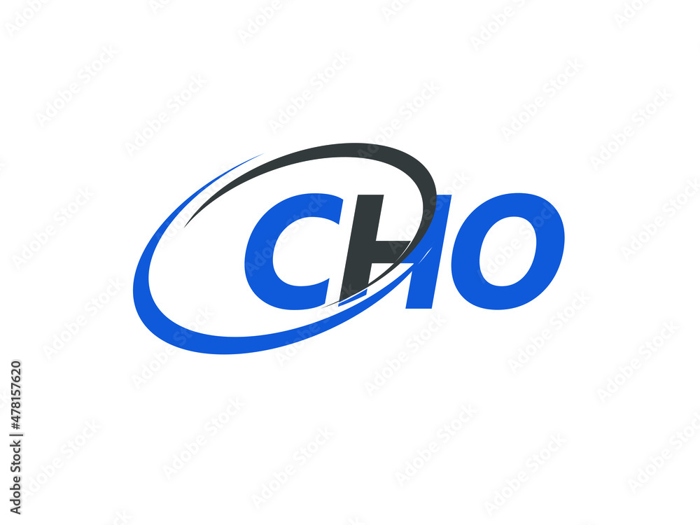 CHO letter creative modern elegant swoosh logo design CHO letter creative modern elegant swoosh logo design