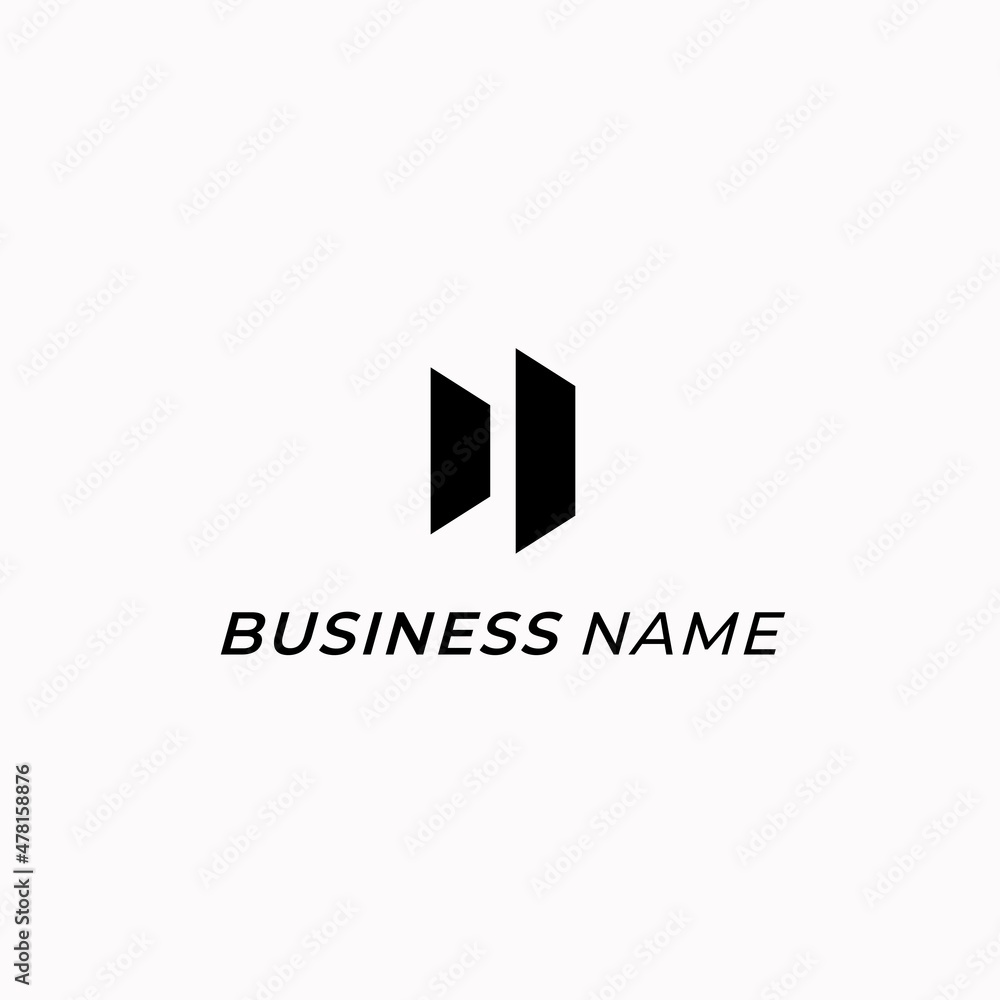design logo slide letter D design logo slide letter D