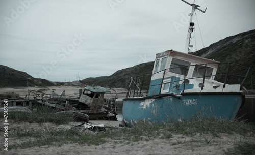 fishing boats in the harbor