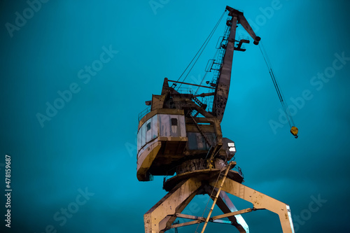 crane in port