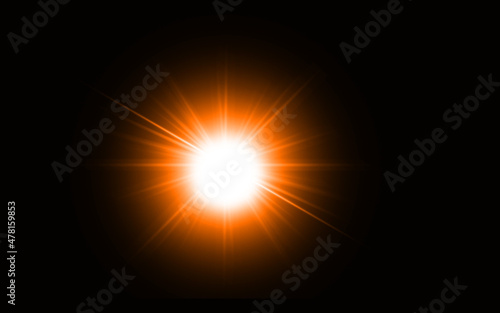 Colorful lens flare for download
