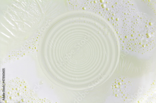 swirl milk cream texture background can use as food,health,dairy,cosmetic related background 