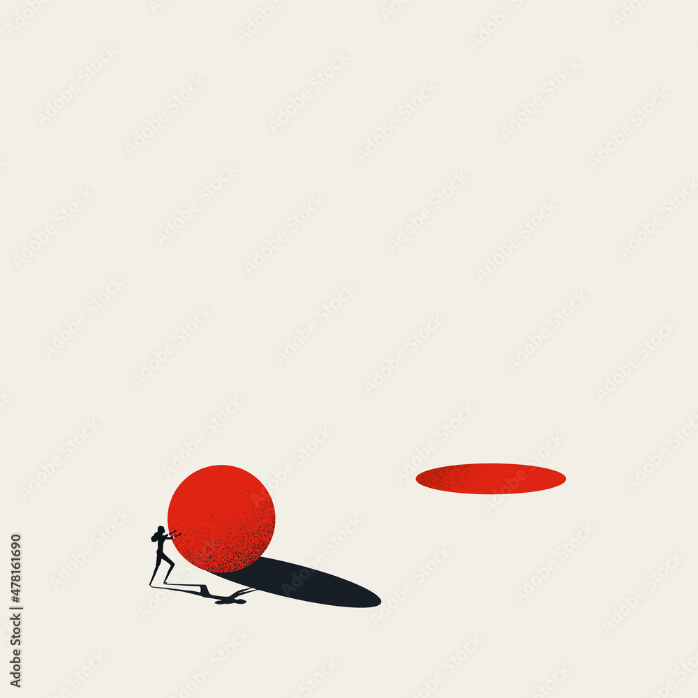 Foto Business goal and objective vector concept