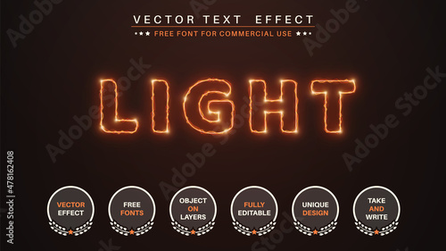 Lightning - Editable Text Effect, Font Style