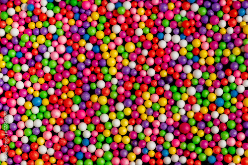 colored balls. Many spheres