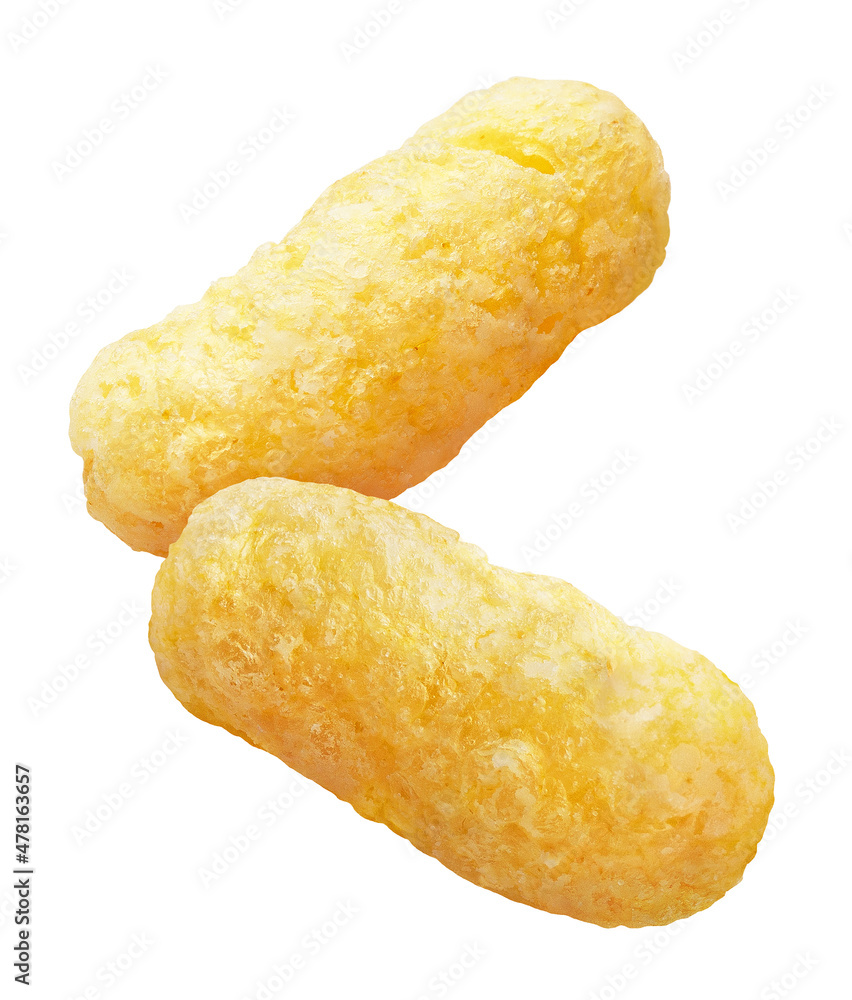 Sweet corn sticks, isolated on white background Sweet corn sticks, isolated on white background
