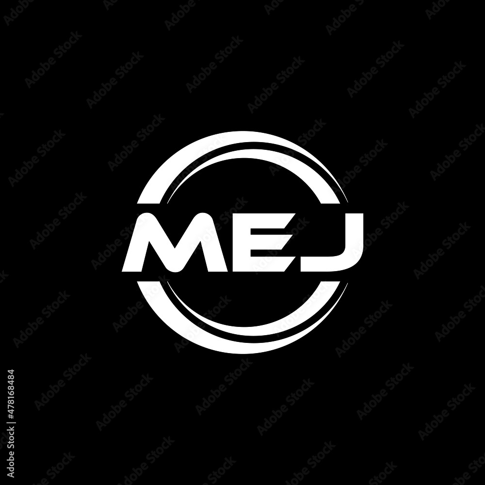 MEJ letter logo design with black background in illustrator, vector logo modern alphabet font overlap style. calligraphy designs for logo, Poster, Invitation, etc. MEJ letter logo design with black background in illustrator, vector logo modern alphabet font overlap style. calligraphy designs for logo, Poster, Invitation, etc.