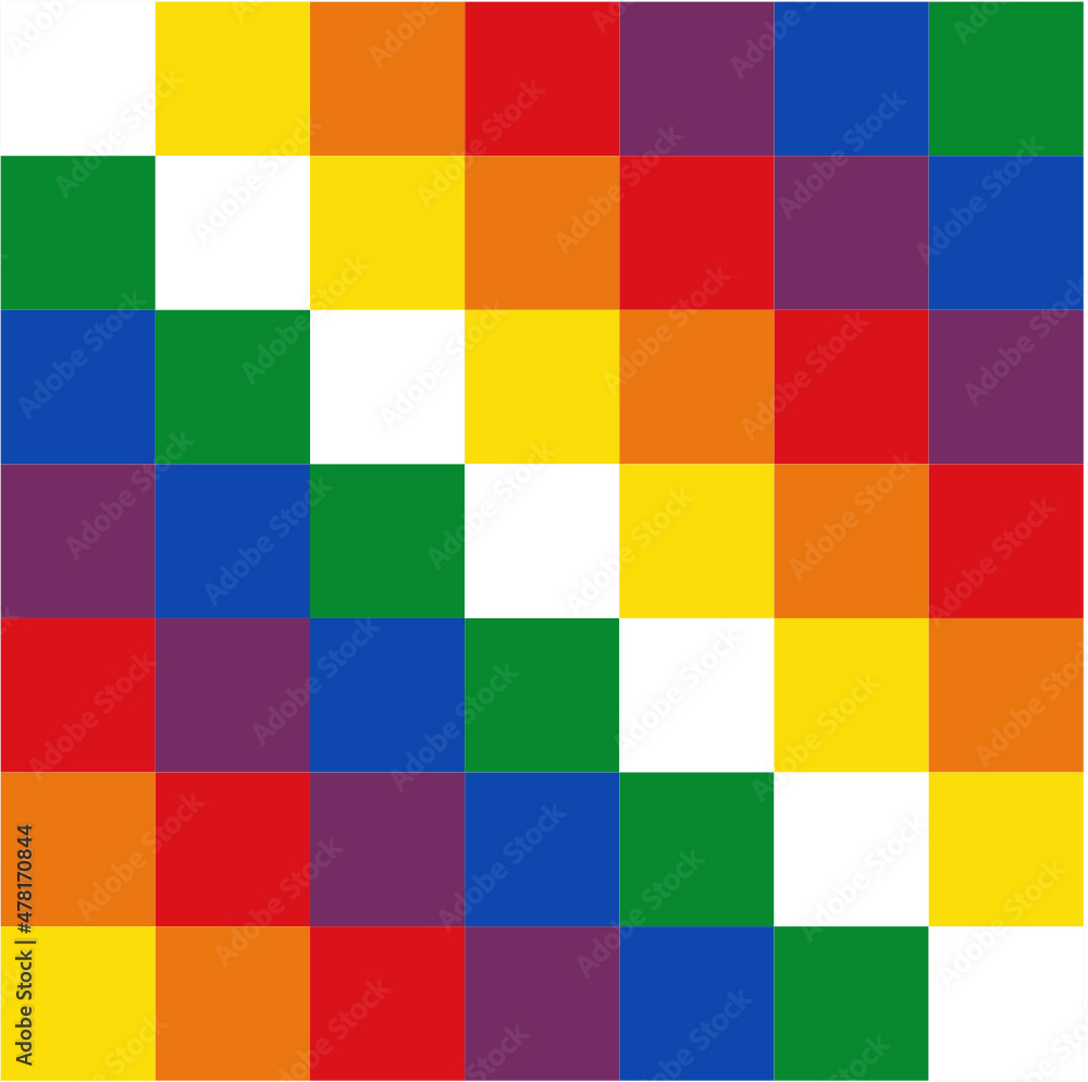 Whipala, bandera de pueblos originarios Whipala, bandera de pueblos originarios