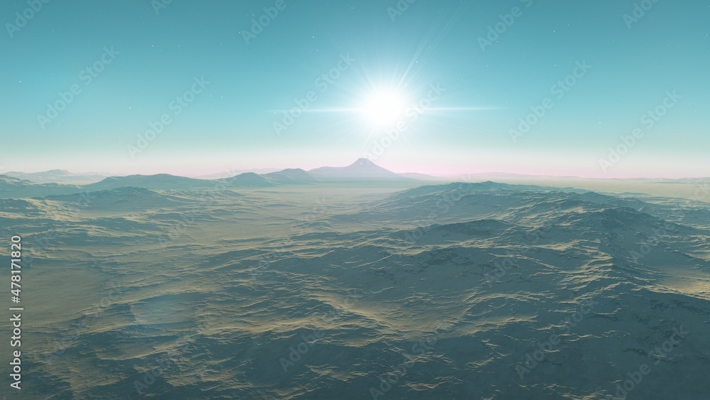3d rendered Space Art: Alien Planet - A Fantasy Landscape 3d rendered Space Art: Alien Planet - A Fantasy Landscape