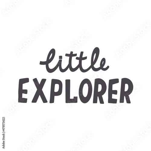 Lettering little explorer