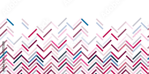 Small Chevron tiles light and colored border