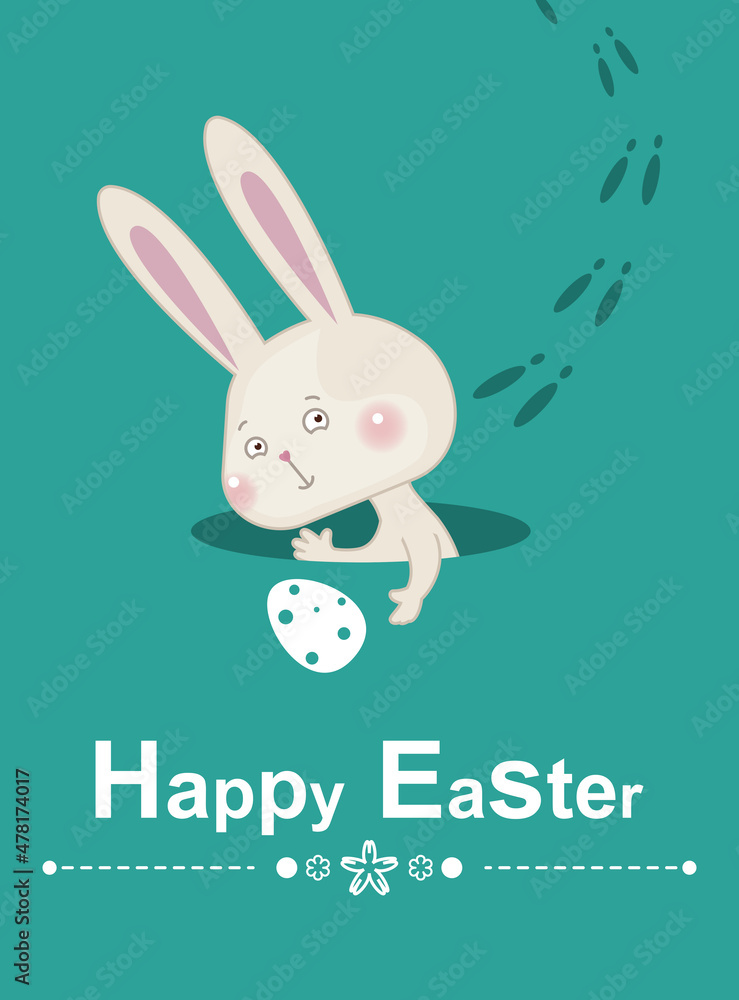 Happy easter rabbit Happy easter rabbit