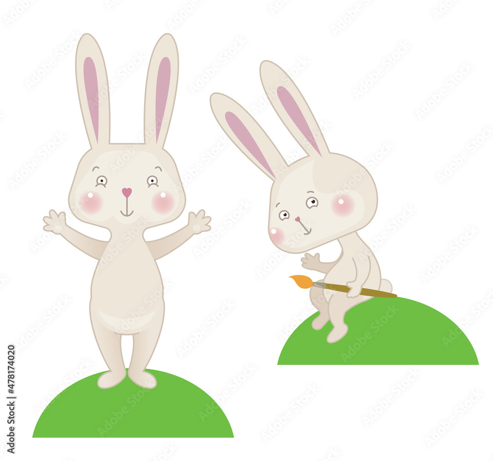 Obraz premium Happy easter rabbit
