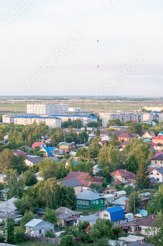 Balloon flights over the city