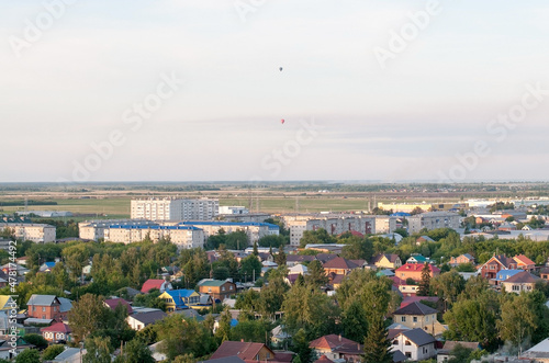 Balloon flights over the city
