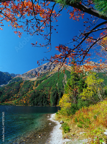 Fototapeta Naklejka Na Ścianę i Meble -  Morskie Oko Lake, (Sea Eye Lake), Tatra Mountains, Tatra National Park, Poland
