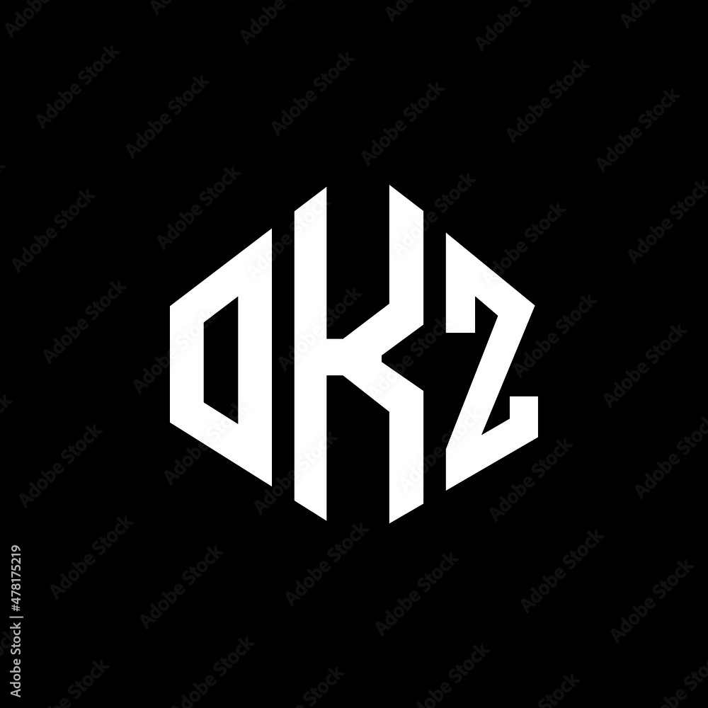 OKZ letter logo design with polygon shape. OKZ polygon and cube shape logo design. OKZ hexagon vector logo template white and black colors. OKZ monogram, business and real estate logo. OKZ letter logo design with polygon shape. OKZ polygon and cube shape logo design. OKZ hexagon vector logo template white and black colors. OKZ monogram, business and real estate logo.