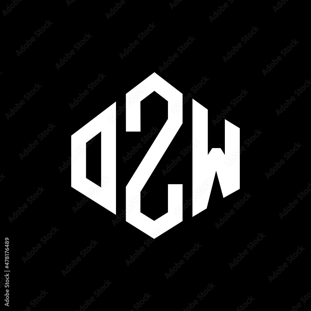 OZW letter logo design with polygon shape. OZW polygon and cube shape logo design. OZW hexagon vector logo template white and black colors. OZW monogram, business and real estate logo. OZW letter logo design with polygon shape. OZW polygon and cube shape logo design. OZW hexagon vector logo template white and black colors. OZW monogram, business and real estate logo.