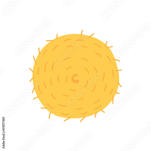 Round yellow haystack