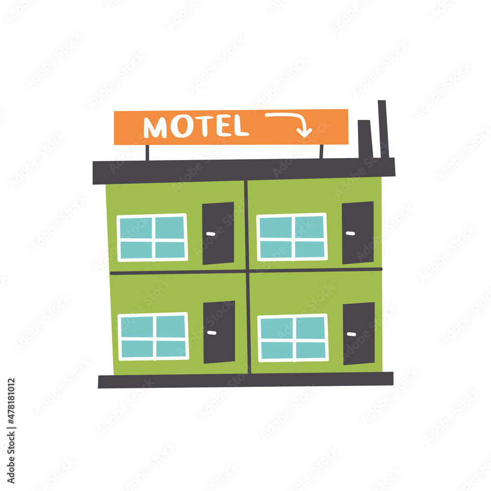 Vector Motel Building Vector Motel Building