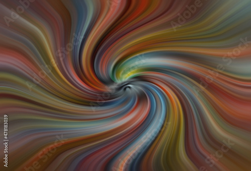 Multi color background  swirls to vortex