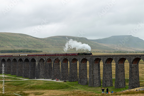 Ribblehead viaduct steam train