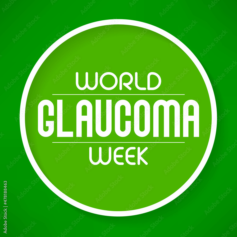 World Glaucoma Week is observed every year in March, it is a group of eye conditions that damage the optic nerve, the health of which is vital for good vision. Vector illustration World Glaucoma Week is observed every year in March, it is a group of eye conditions that damage the optic nerve, the health of which is vital for good vision. Vector illustration