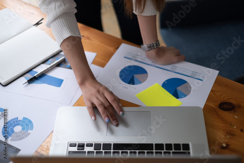 young woman business people in office. photo