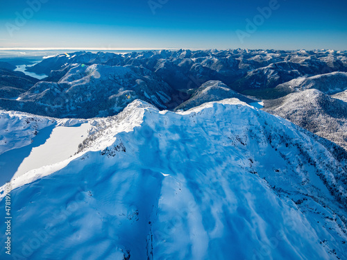 Stock Aerial Photo of Mountainous Terrain North of Coquitlam Lake, Canada © Overflightstock