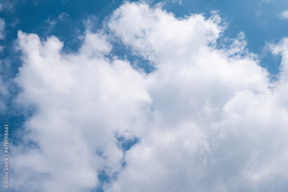 Blurry fluffy epic blue sky with white clouds Blurry fluffy epic blue sky with white clouds