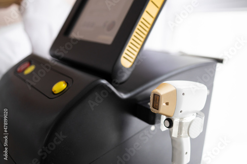 Close-up laser hair removal machine