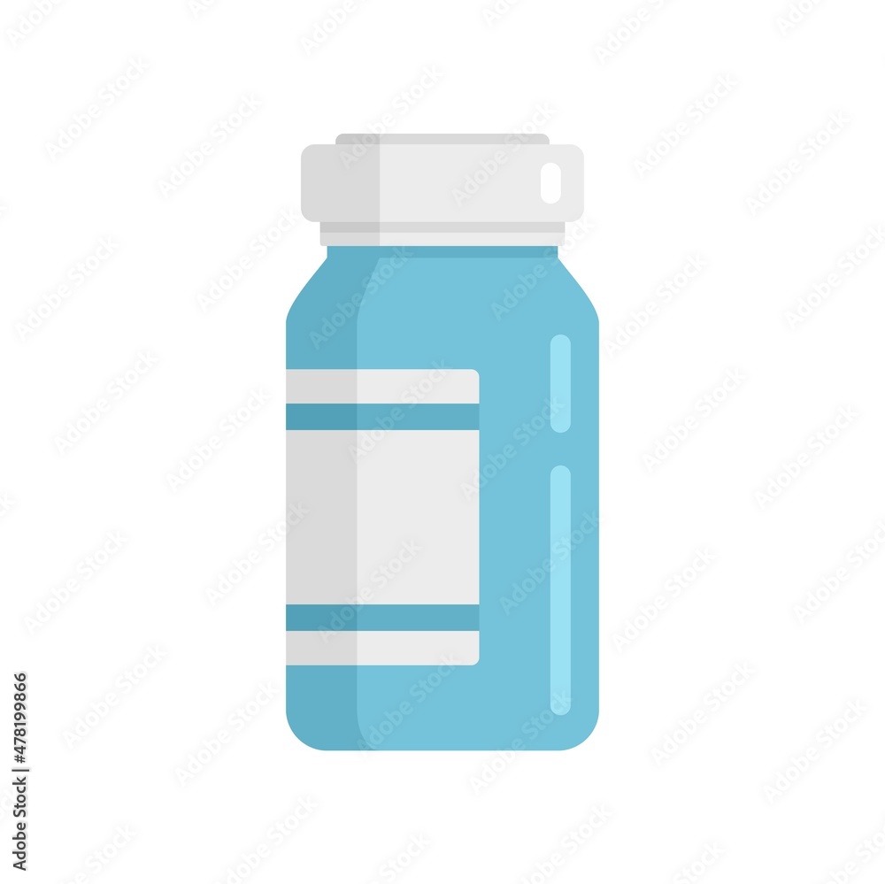 Measles pill jar icon flat isolated vector Measles pill jar icon flat isolated vector
