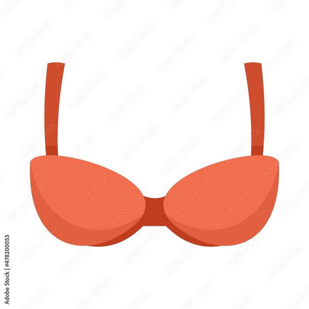 Uplift bra icon flat isolated vector Uplift bra icon flat isolated vector