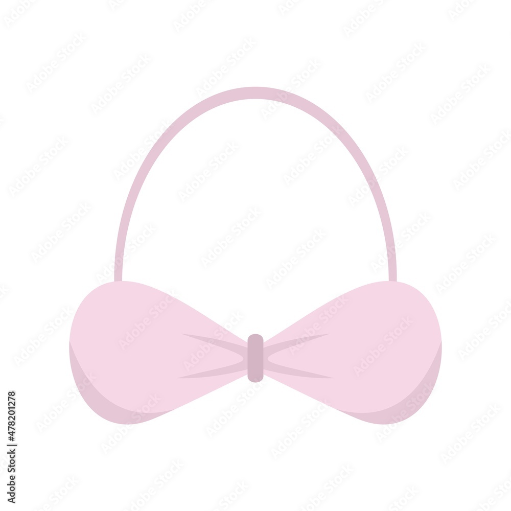 Maternity bra icon flat isolated vector Maternity bra icon flat isolated vector
