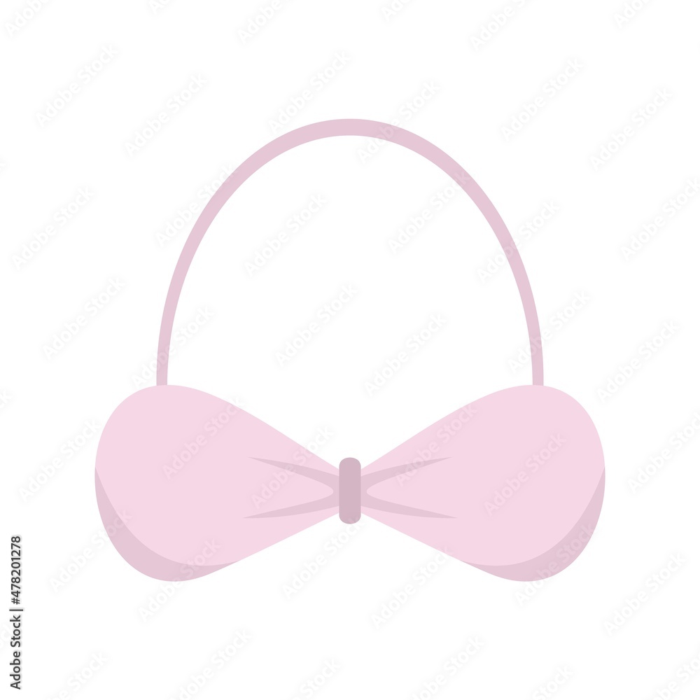 Maternity bra icon flat isolated vector