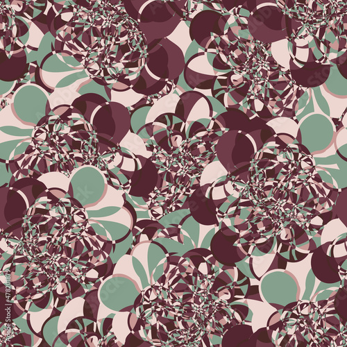 An abstract complex mosaic seamless vetor pattern photo