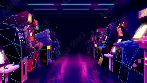 Video Game Arcade Room Loop photo