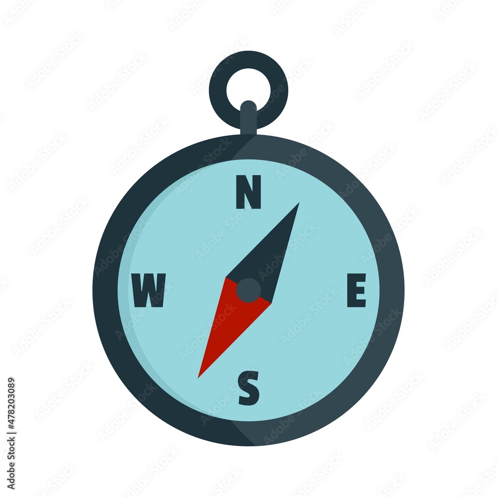 Safari hunting compass icon flat isolated vector Safari hunting compass icon flat isolated vector