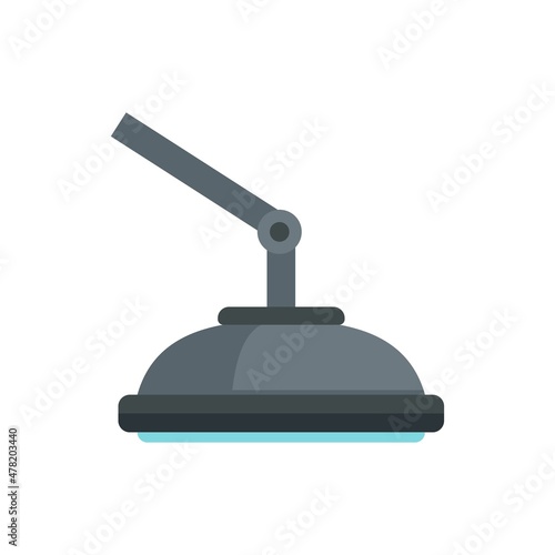 Operation surgical light icon flat isolated vector