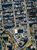 Stock aerial photo of Burrard and st Vancouver, Canada