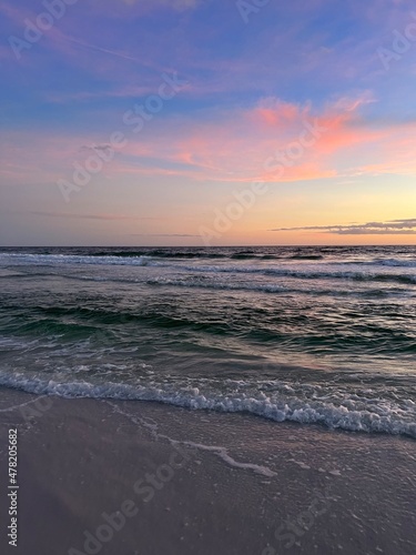 sunset over Gulf of Mexico Florida panhandle 