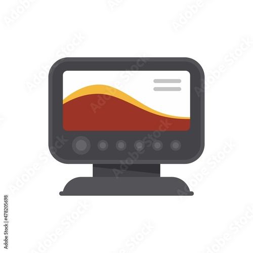 Diving echo sounder icon flat isolated vector photo