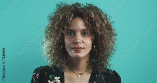 Curly girl. photo