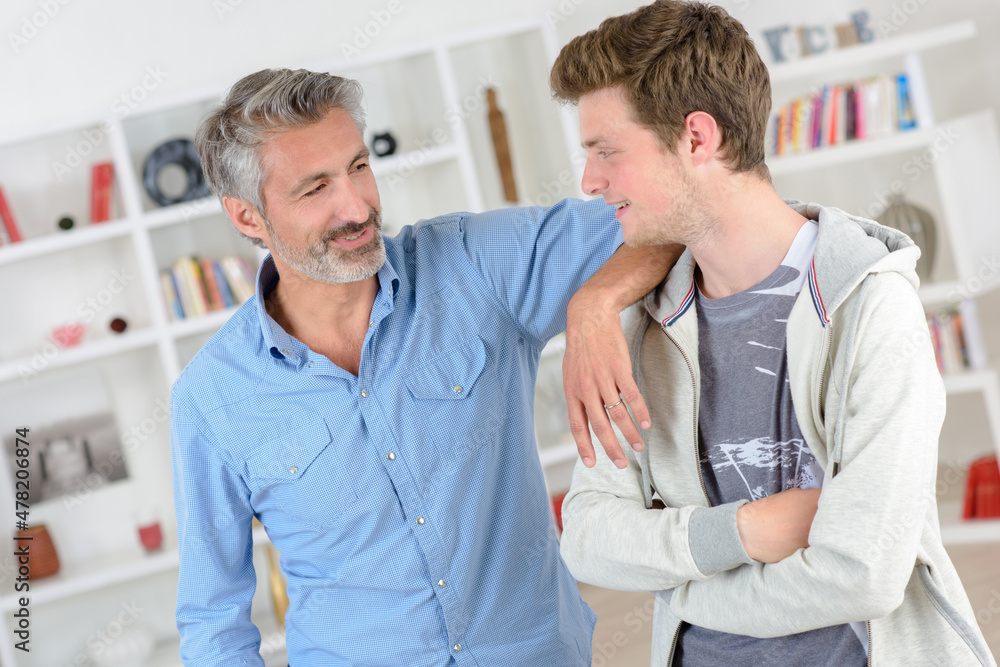 Obraz premium a proud father and his son