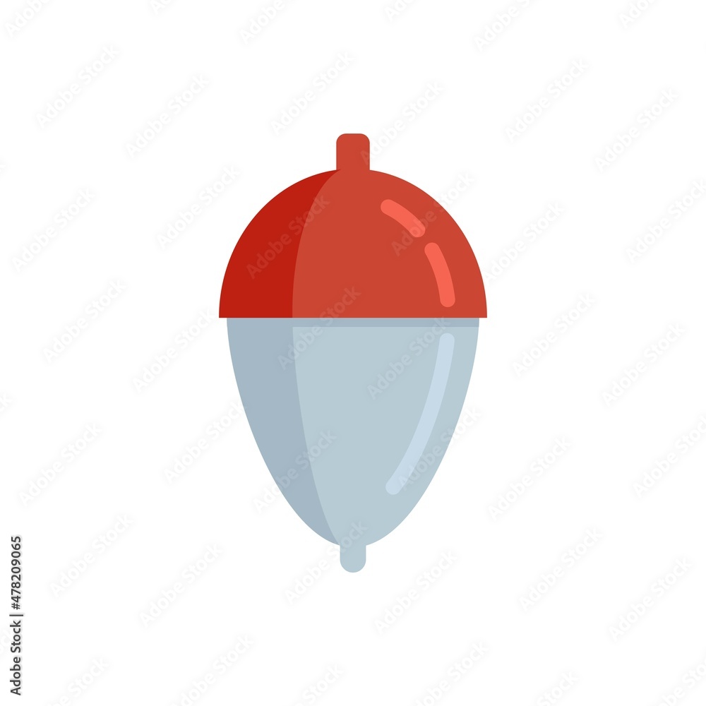 Obraz premium Bobber summer icon flat isolated vector