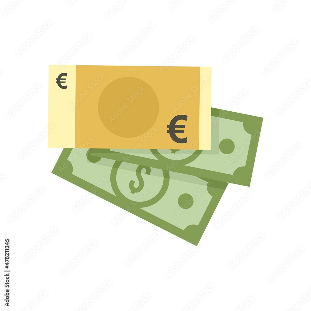 Money bribery icon flat isolated vector Money bribery icon flat isolated vector