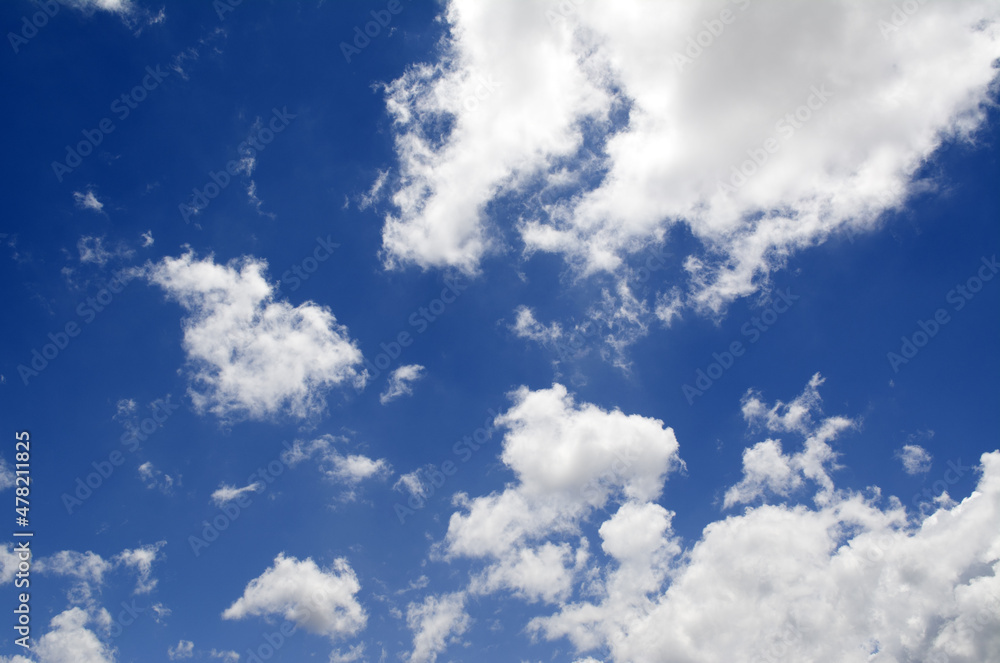 blue sky with clouds